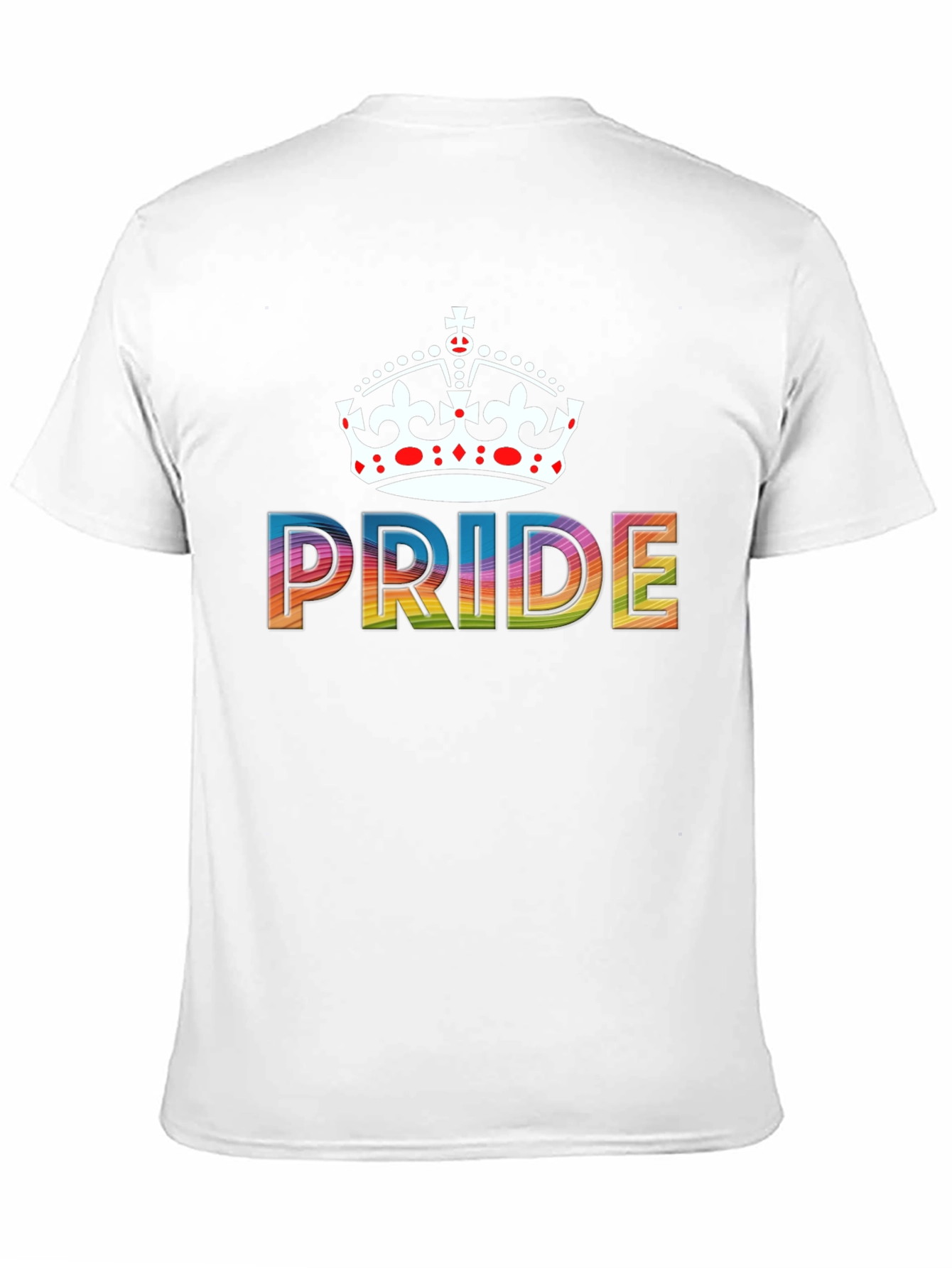 Pride Crown T-Shirt - Rainbow LGBTQ+ Support