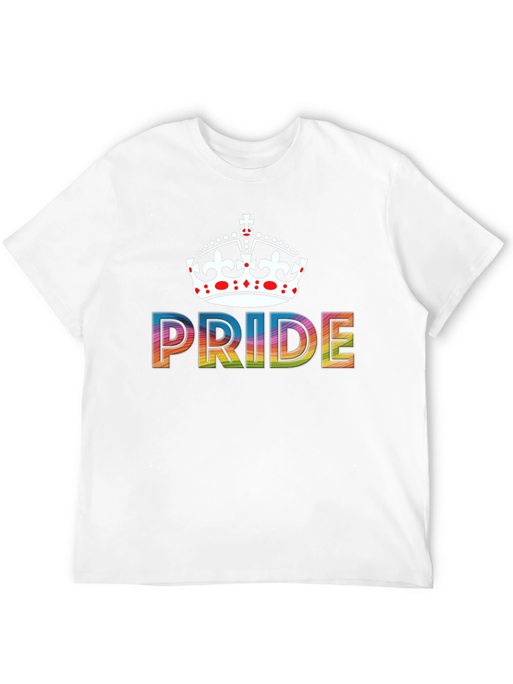 Pride Crown T-Shirt - Rainbow LGBTQ+ Support