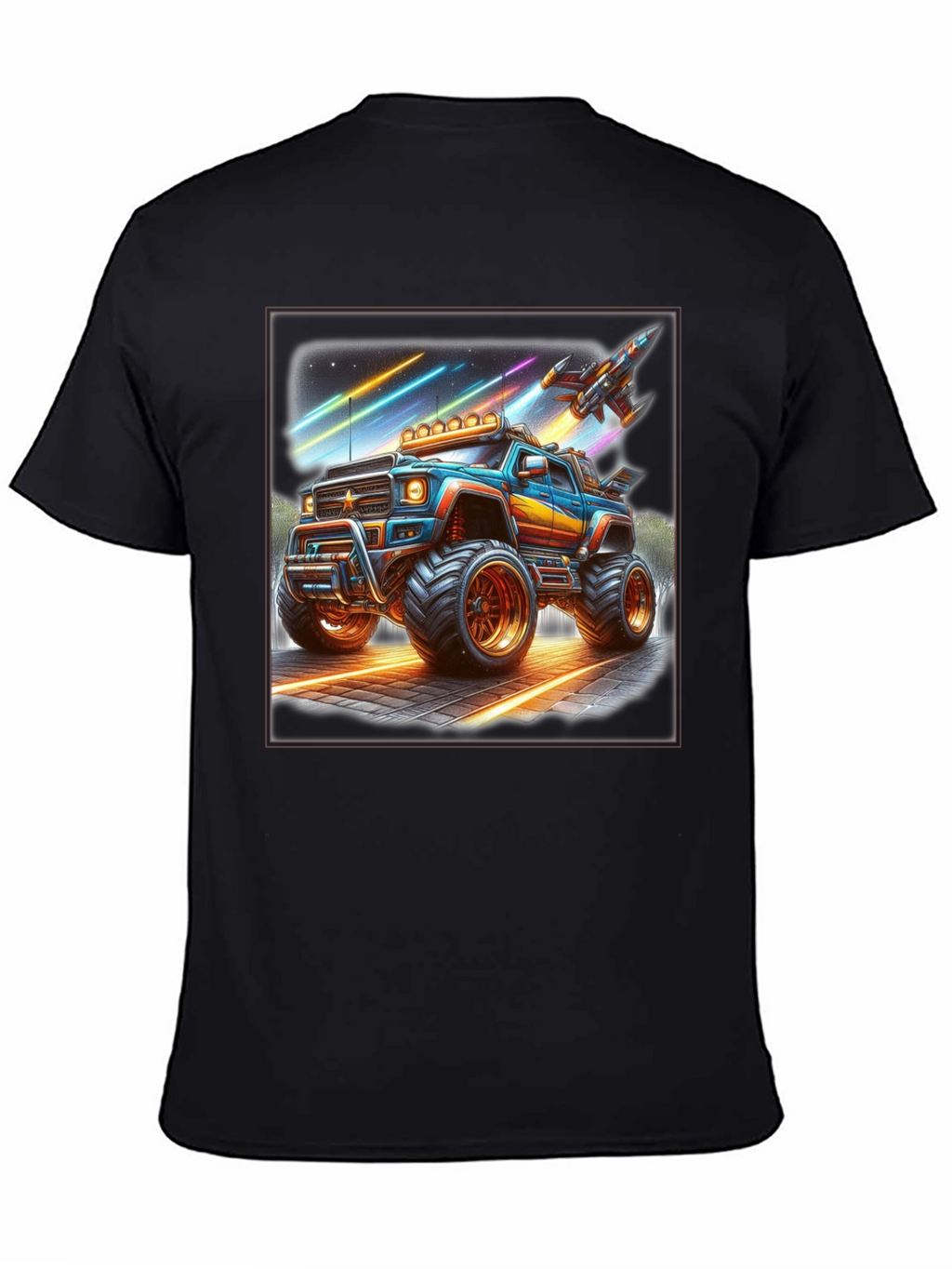 Monster Truck Rocket T-Shirt