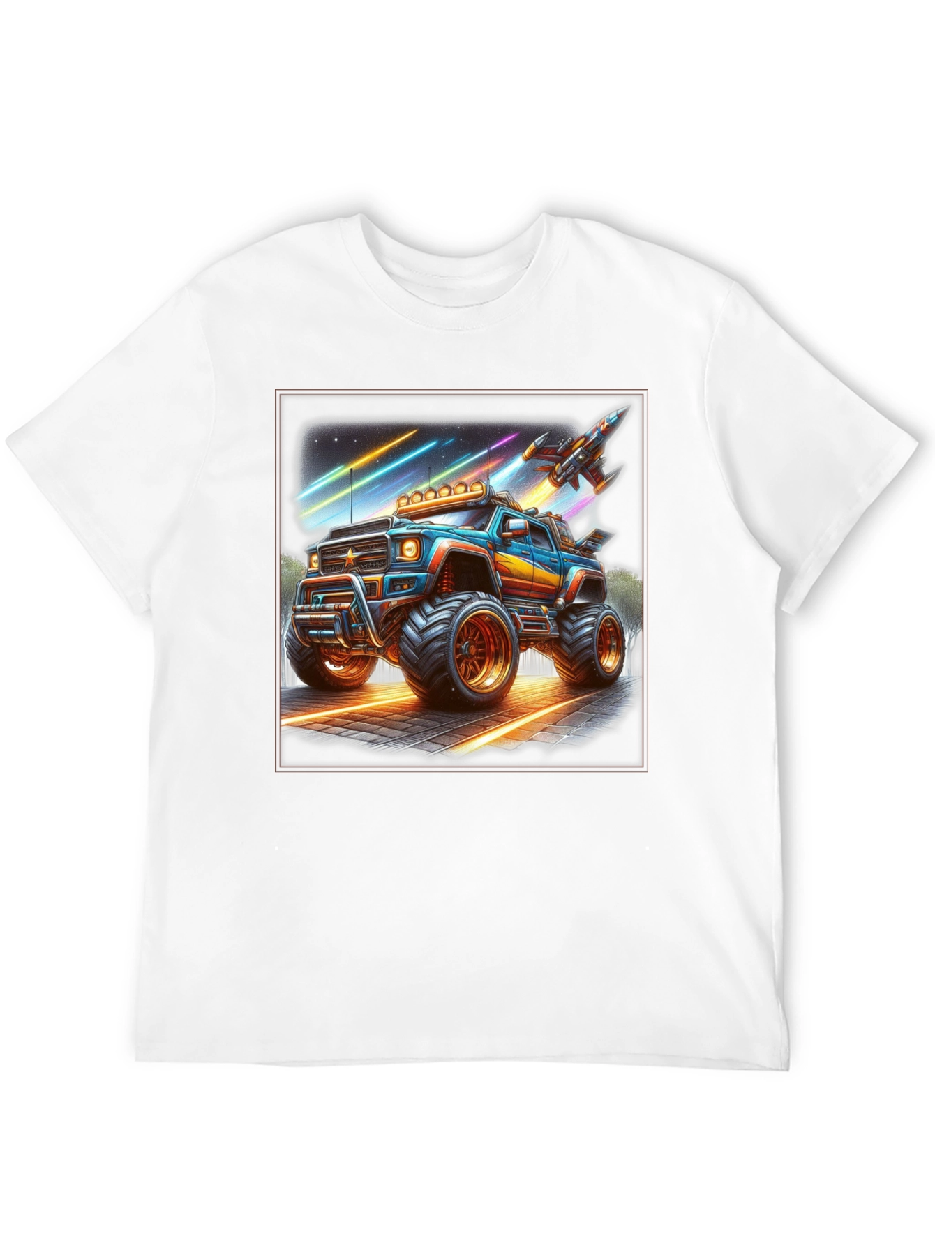 Monster Truck Rocket T-Shirt