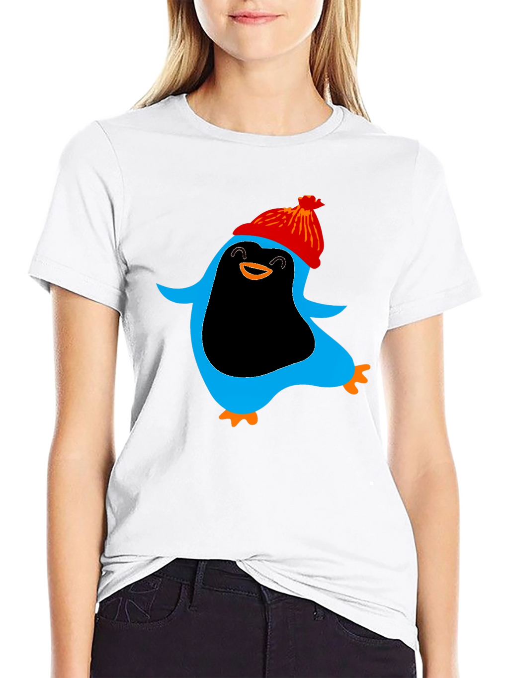 Penguin Graphic Black T-Shirt