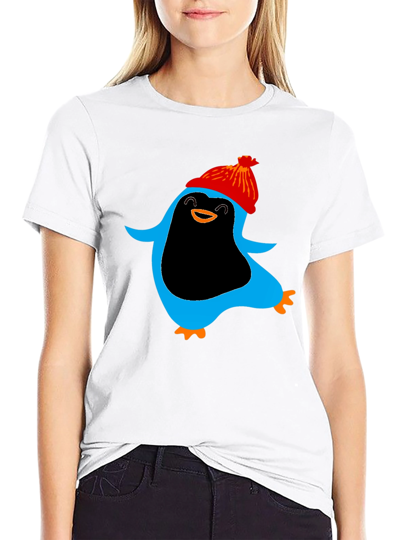 Penguin Graphic Black T-Shirt