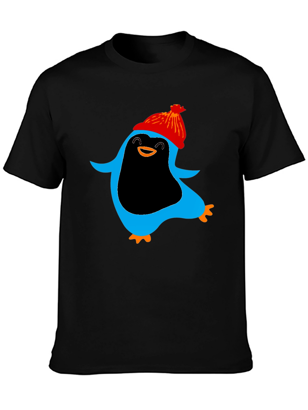 Penguin Graphic Black T-Shirt