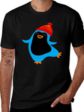Penguin Graphic Black T-Shirt