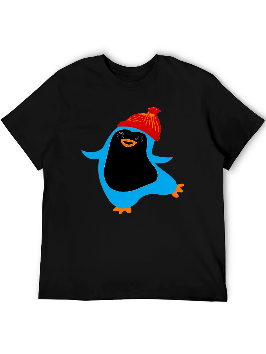Penguin Graphic Black T-Shirt