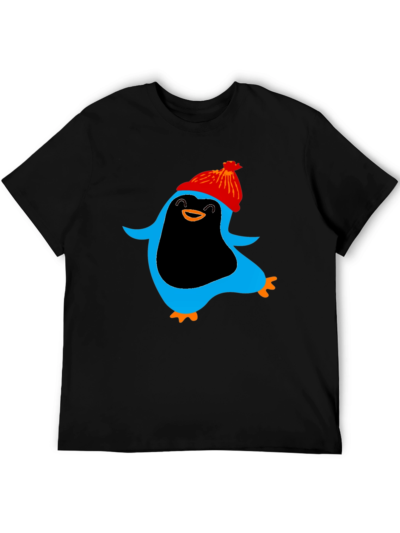 Penguin Graphic Black T-Shirt