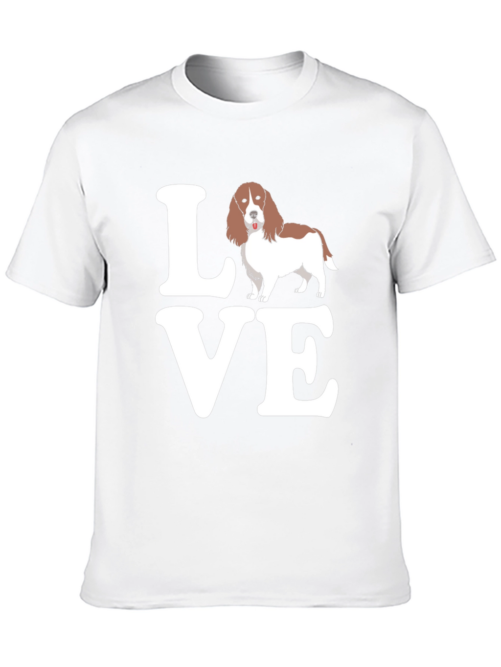 Love Welsh Springer Spaniel Black T-Shirt