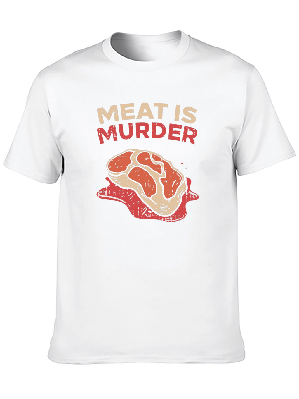 Meat is Murder Graphic T-Shirt - Vegan Statement Tee