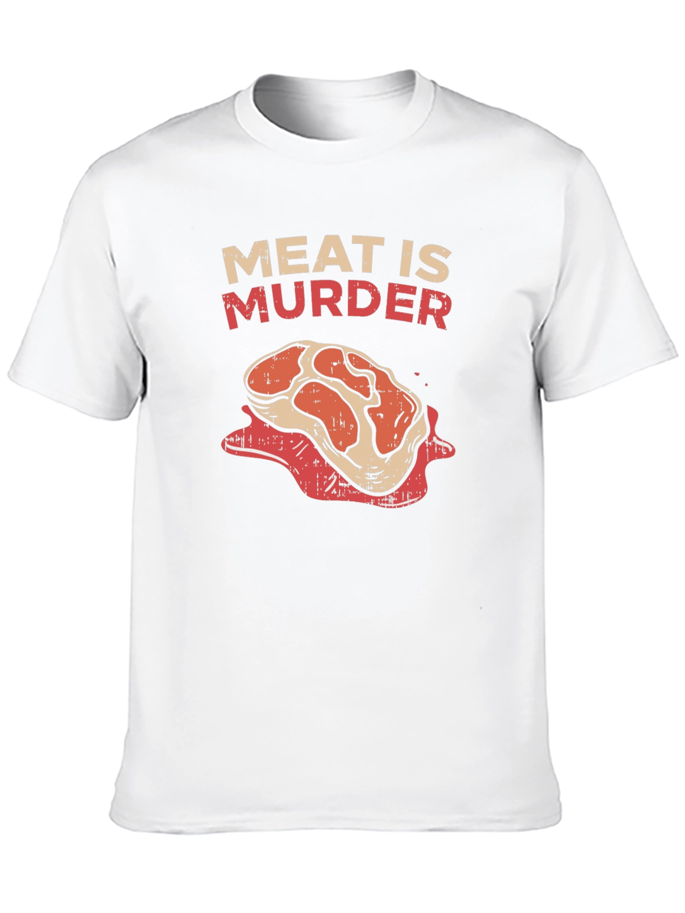 Meat is Murder Graphic T-Shirt - Vegan Statement Tee