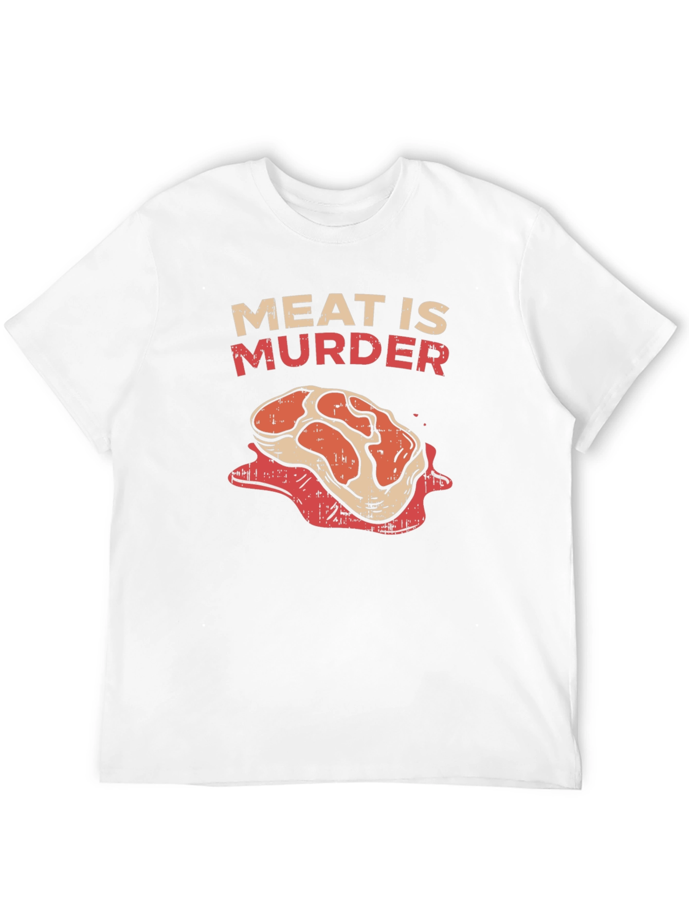 Meat is Murder Graphic T-Shirt - Vegan Statement Tee