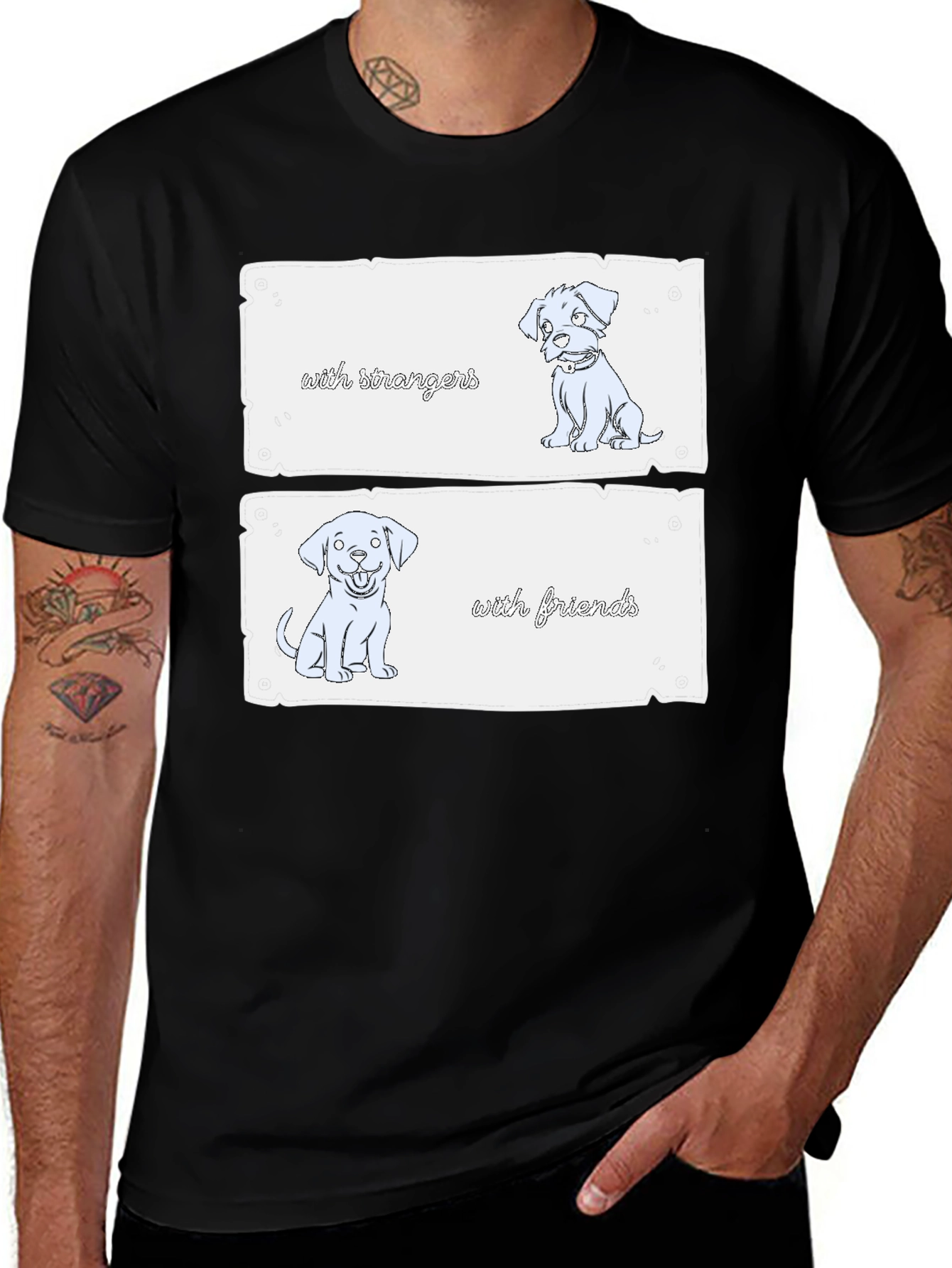 Dog Mood T-Shirt - Introvert Humor Graphic Tee