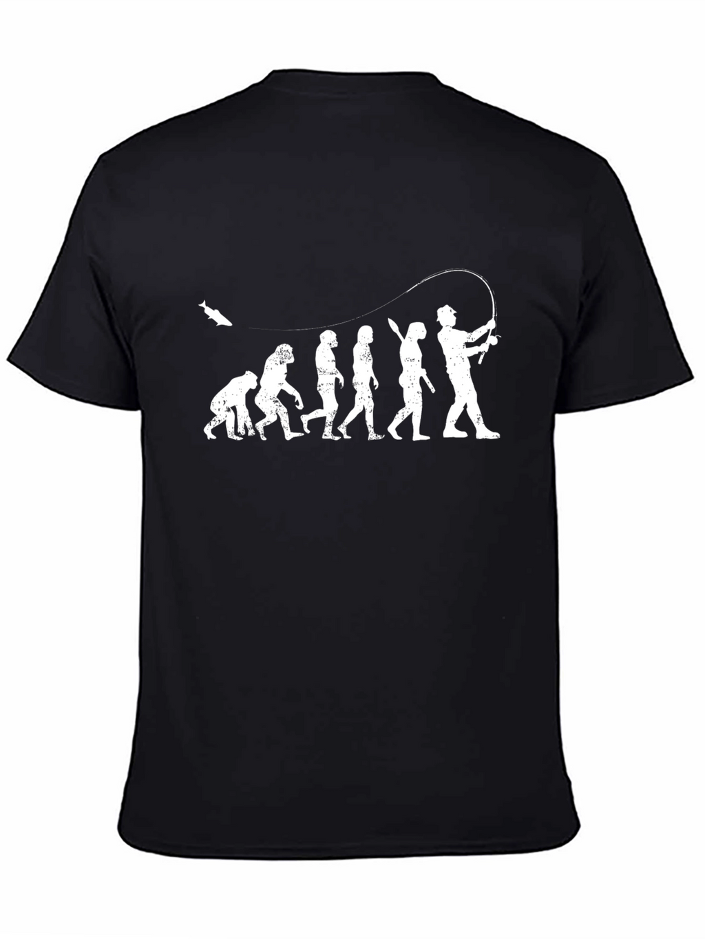 Evolution of Fishing Graphic T-Shirt