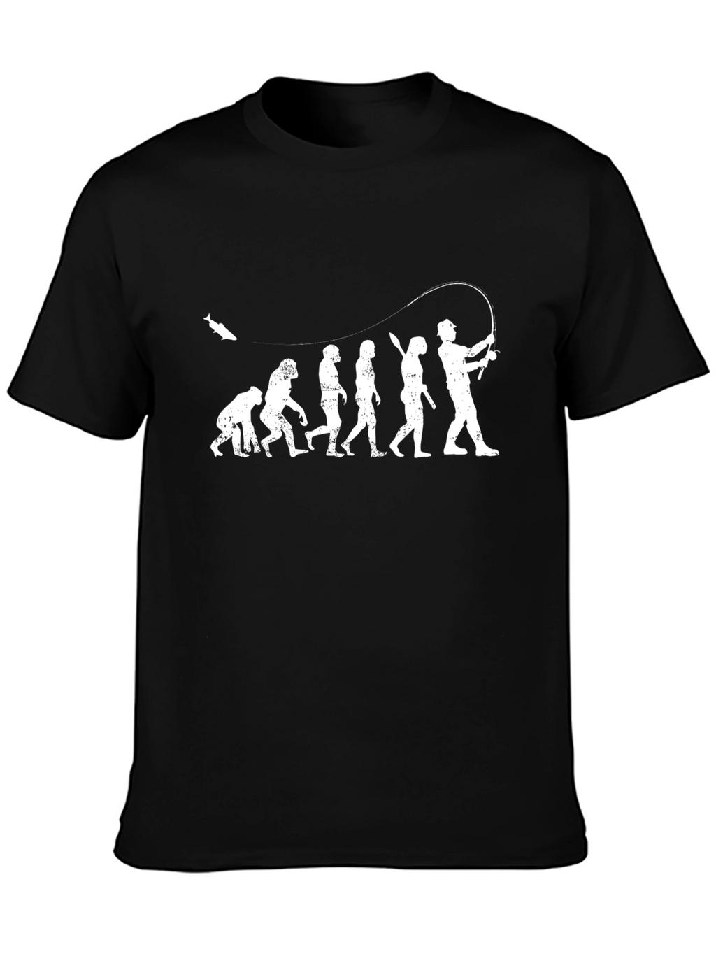 Evolution of Fishing Graphic T-Shirt