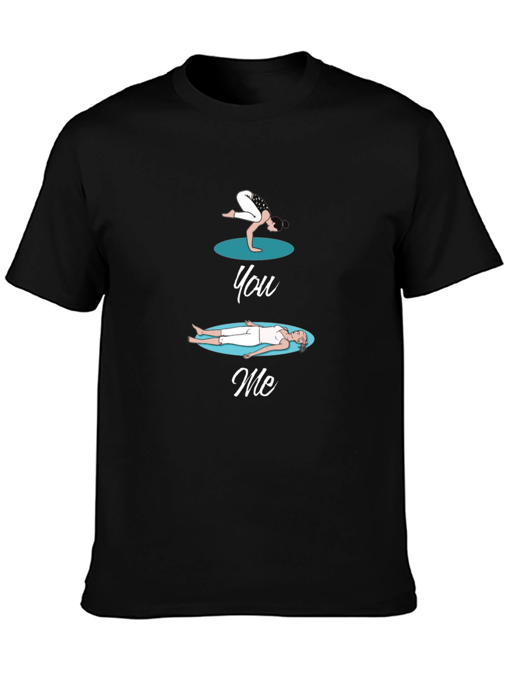 Yoga You Me Black T-Shirt
