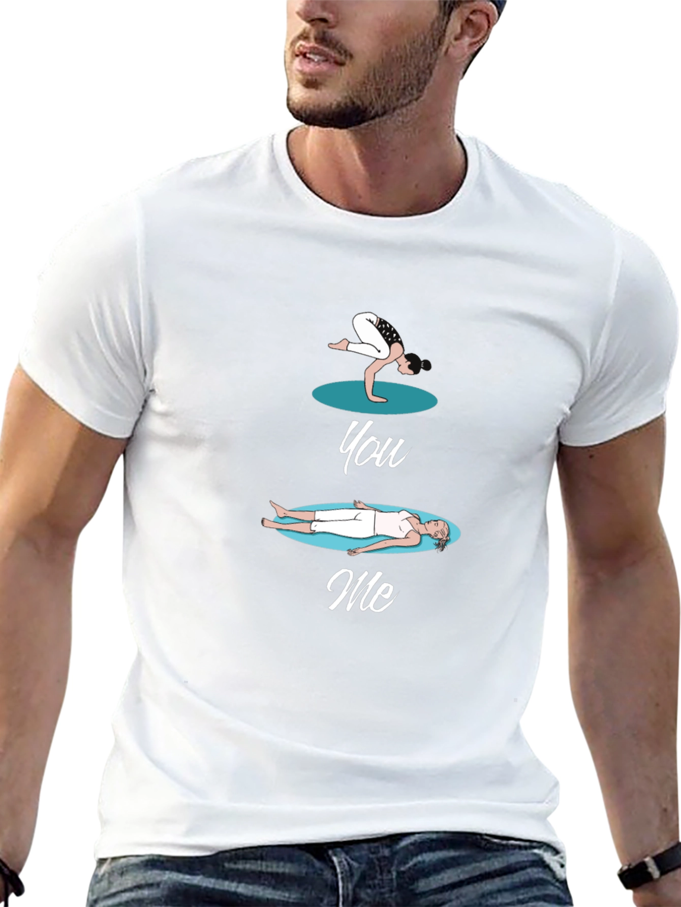 Yoga You Me Black T-Shirt