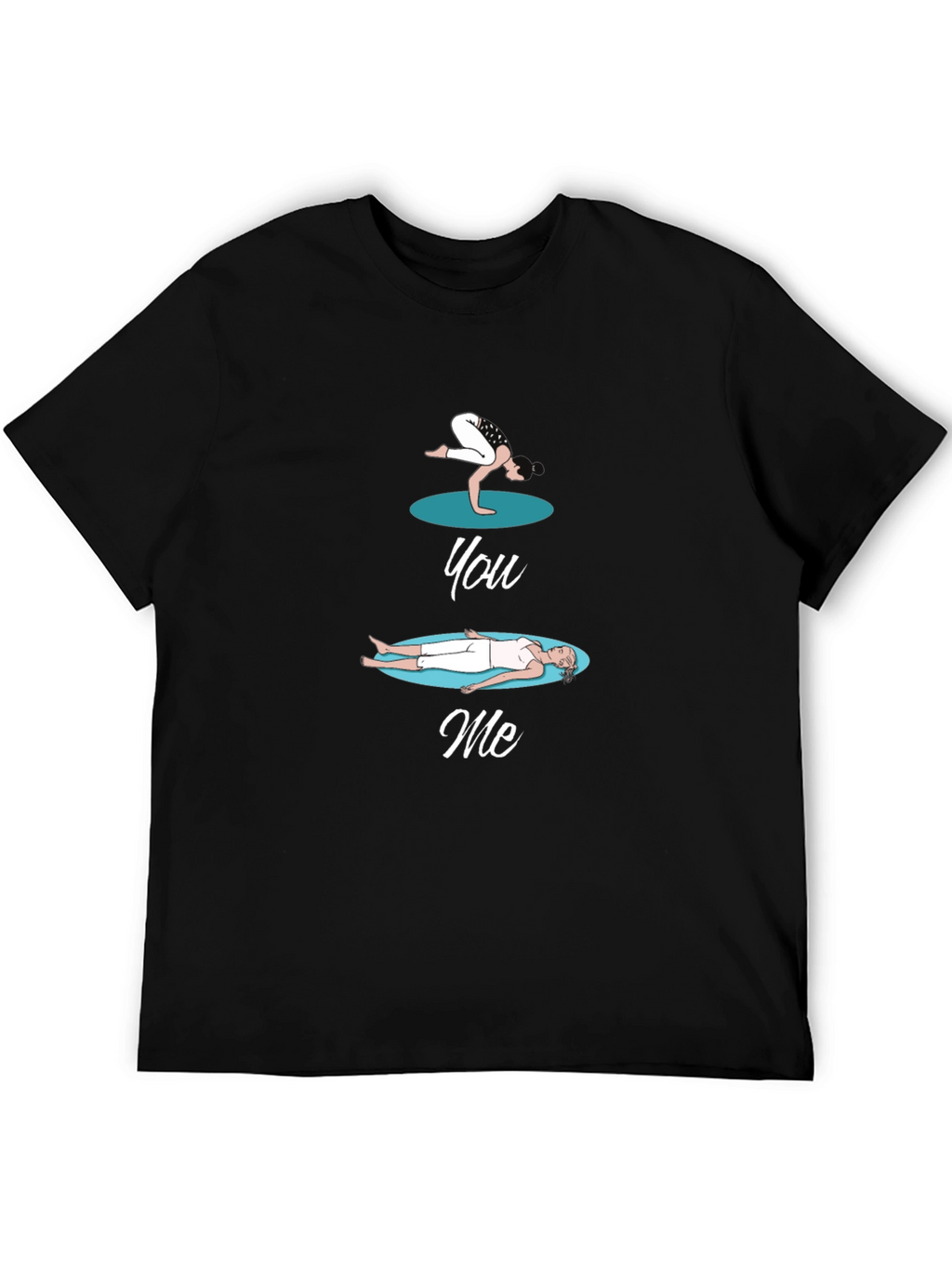 Yoga You Me Black T-Shirt