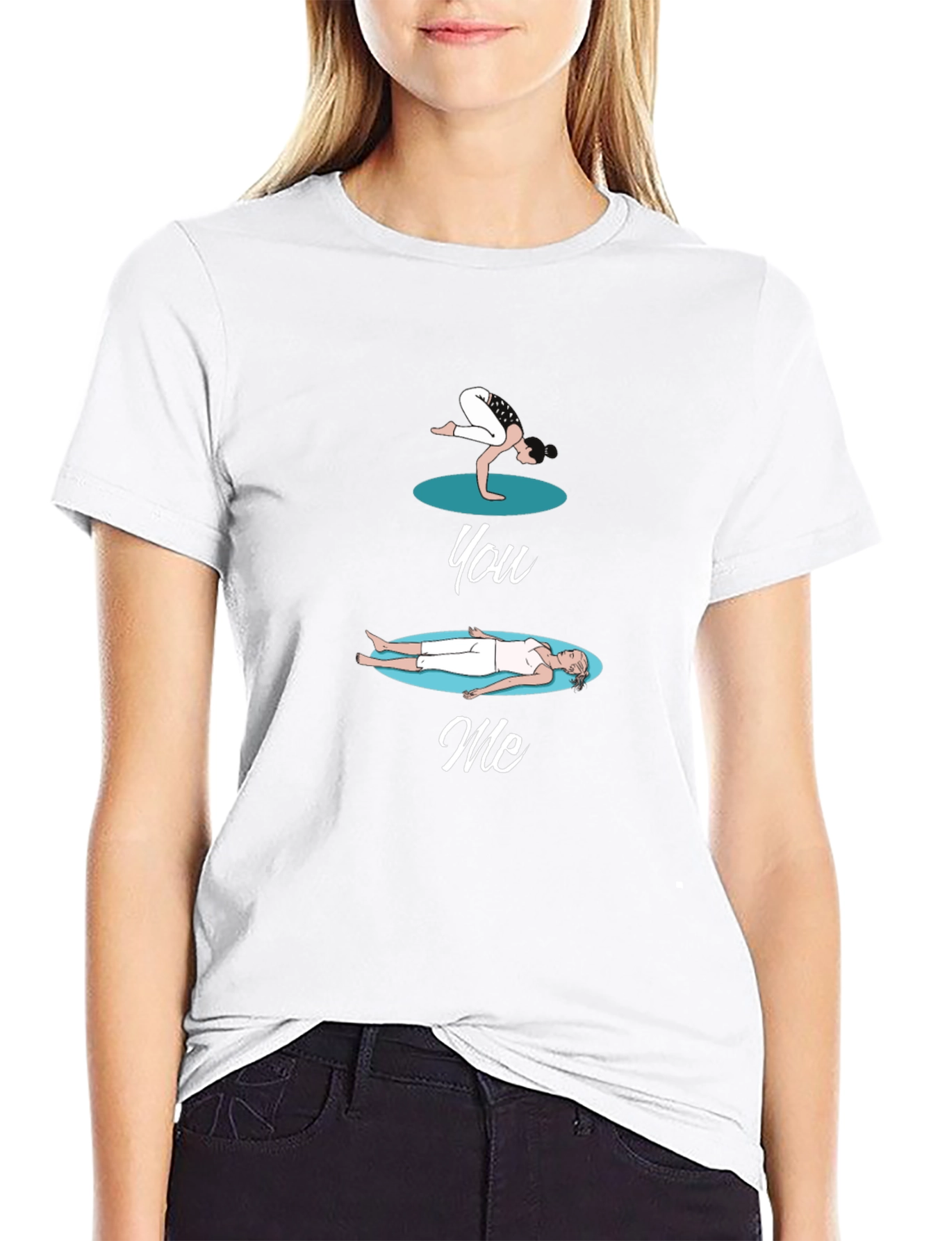 Yoga You Me Black T-Shirt