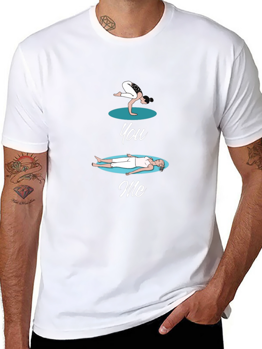 Yoga You Me Black T-Shirt