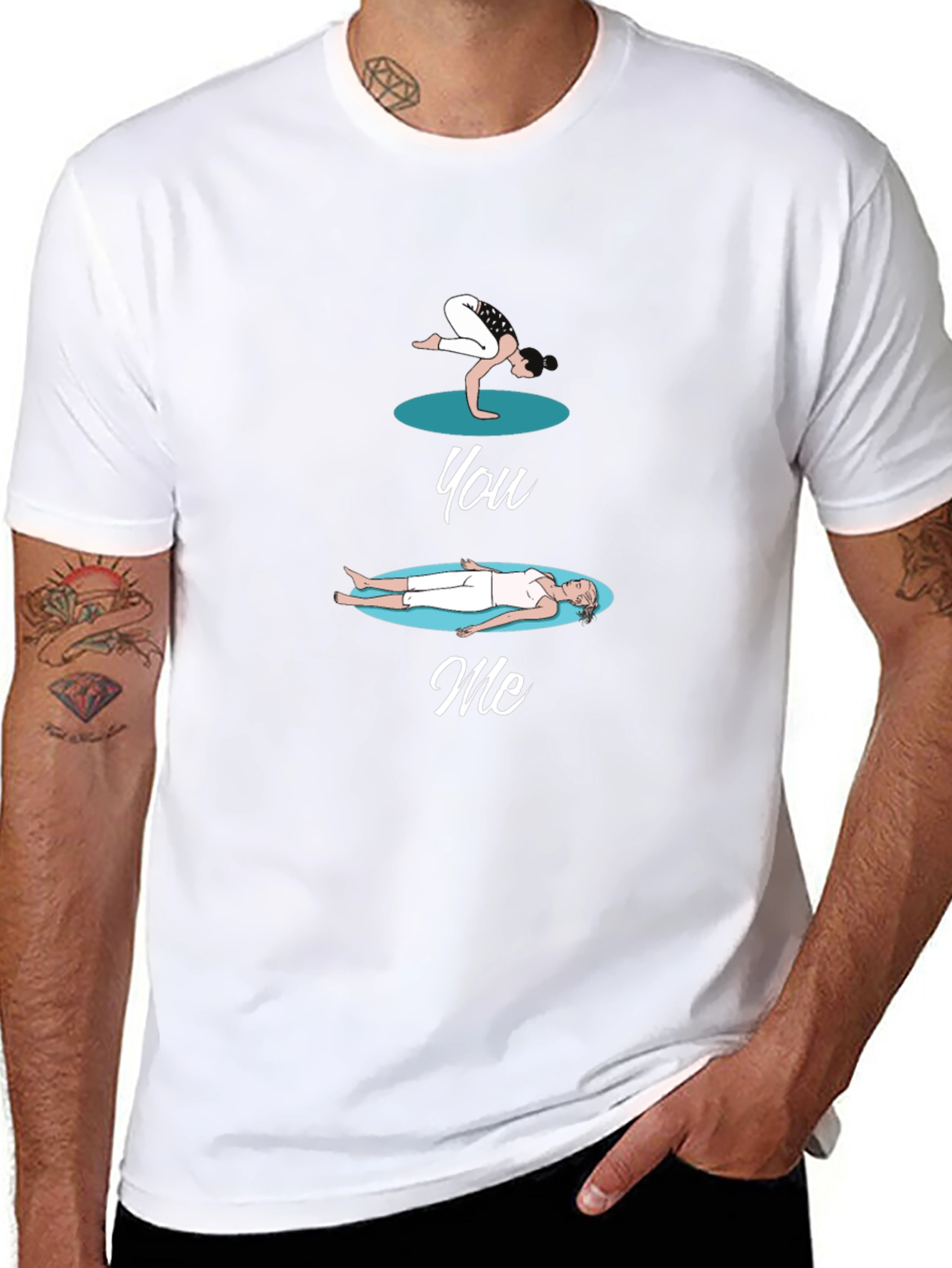 Yoga You Me Black T-Shirt