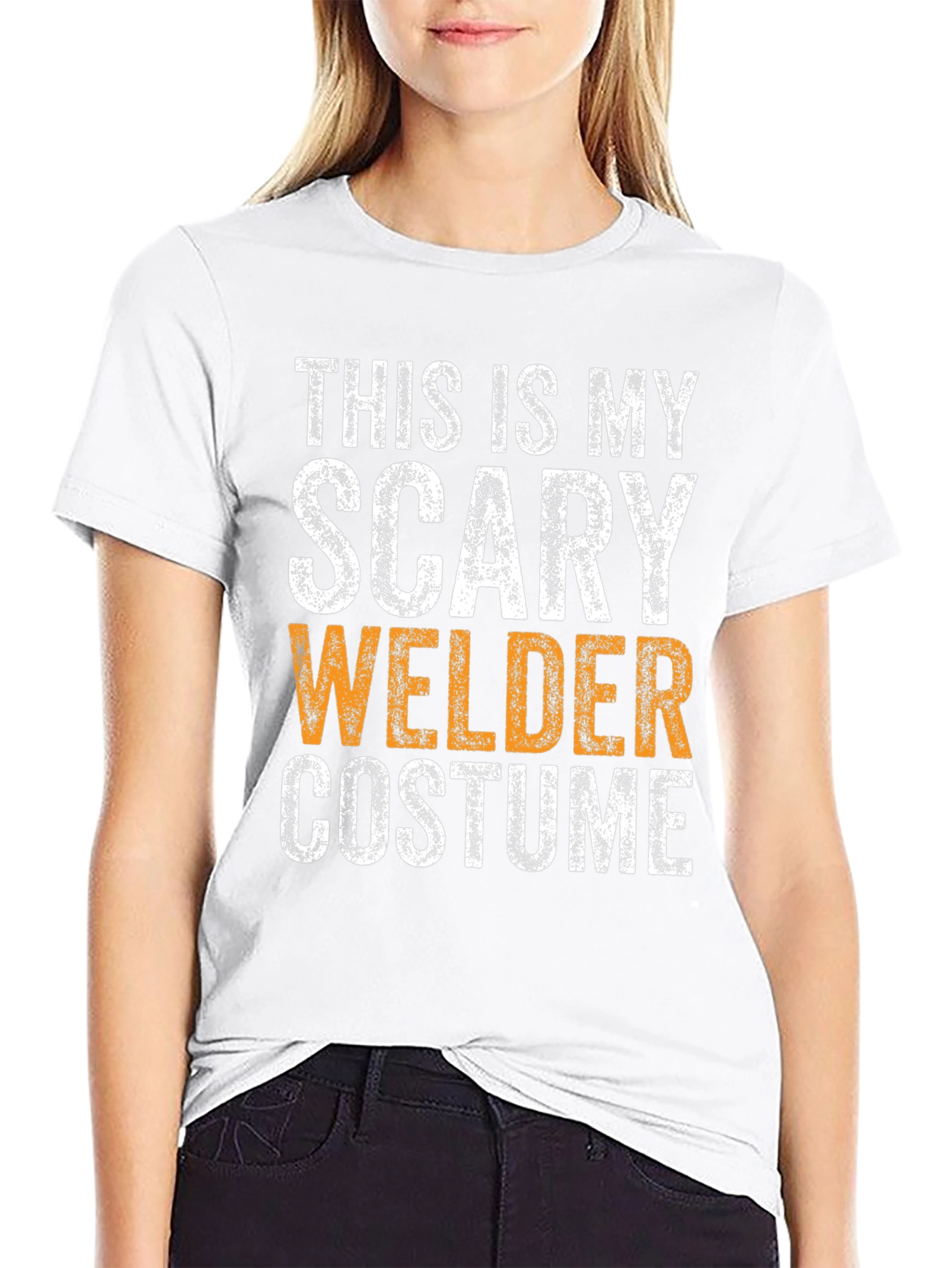 Scary Welder Costume T-Shirt - Halloween Tee