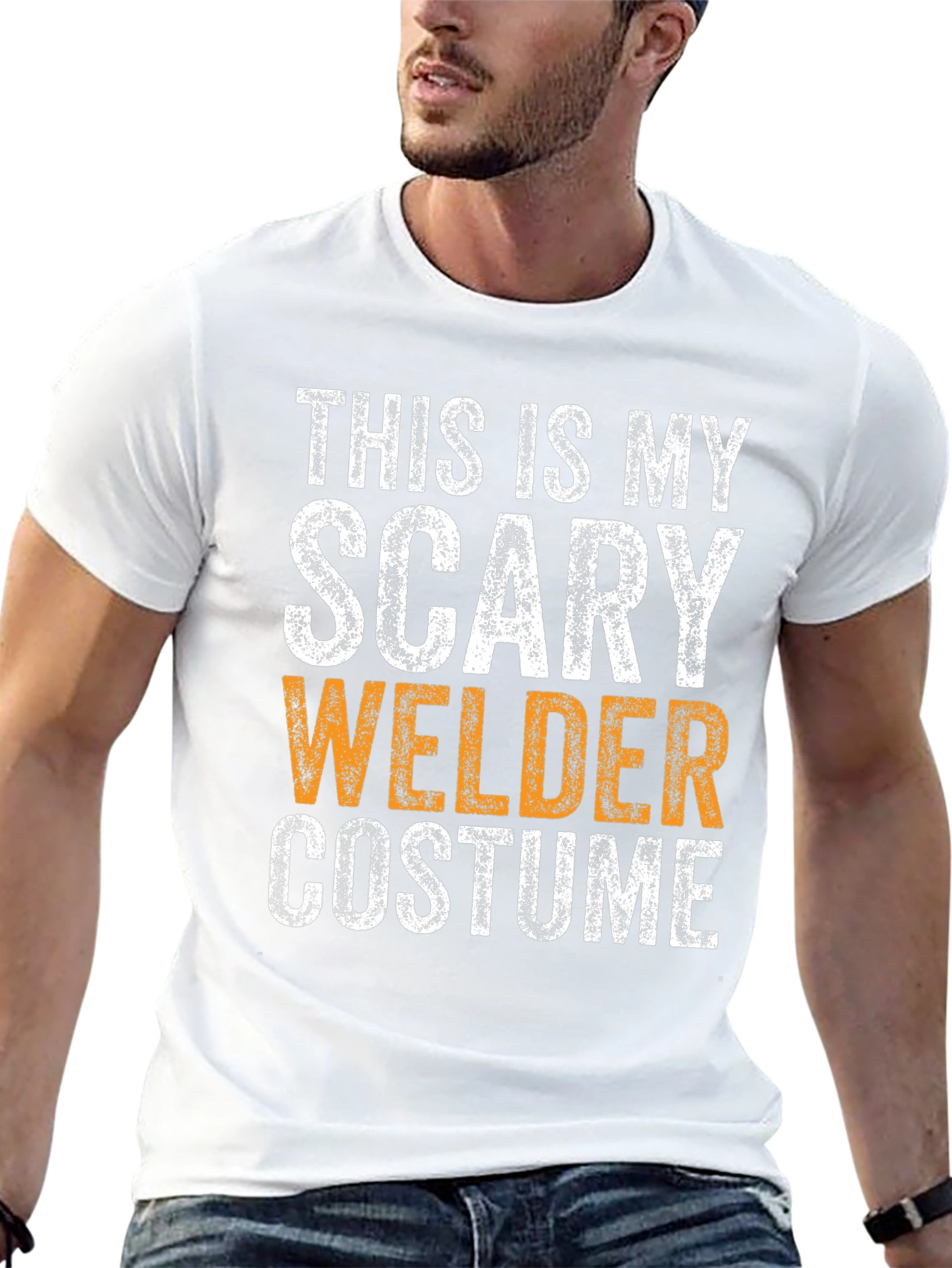 Scary Welder Costume T-Shirt - Halloween Tee