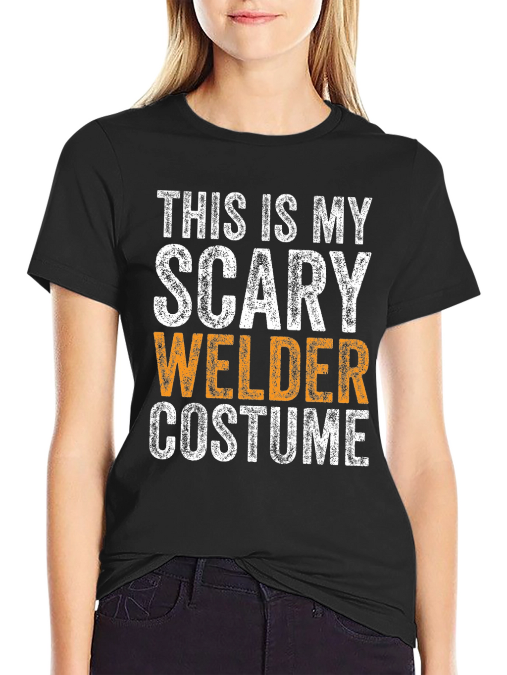 Scary Welder Costume T-Shirt - Halloween Tee