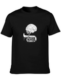 Brain Tuba Graphic Tee - Musical Mind T-Shirt