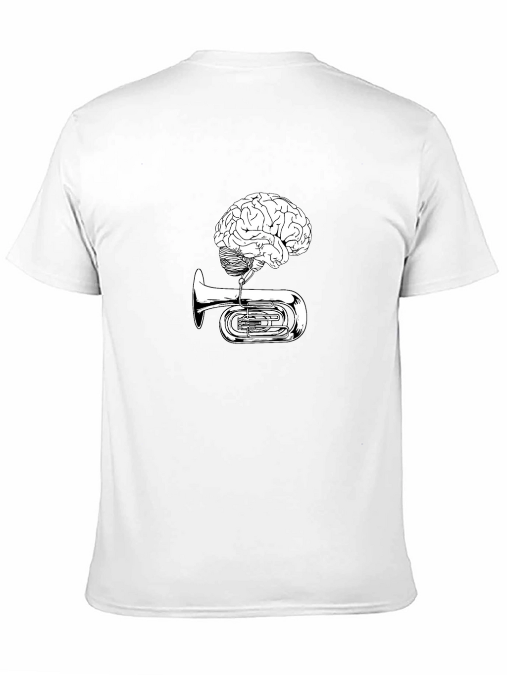 Brain Tuba Graphic Tee - Musical Mind T-Shirt