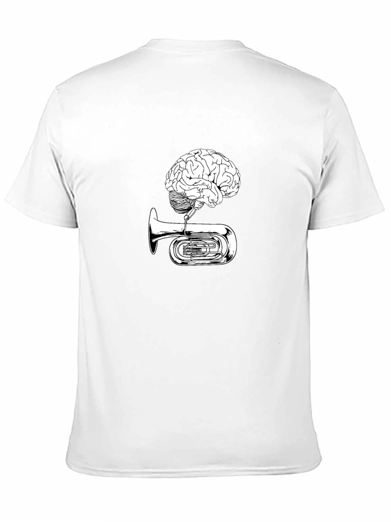 Brain Tuba Graphic Tee - Musical Mind T-Shirt
