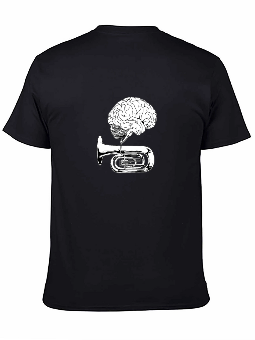 Brain Tuba Graphic Tee - Musical Mind T-Shirt