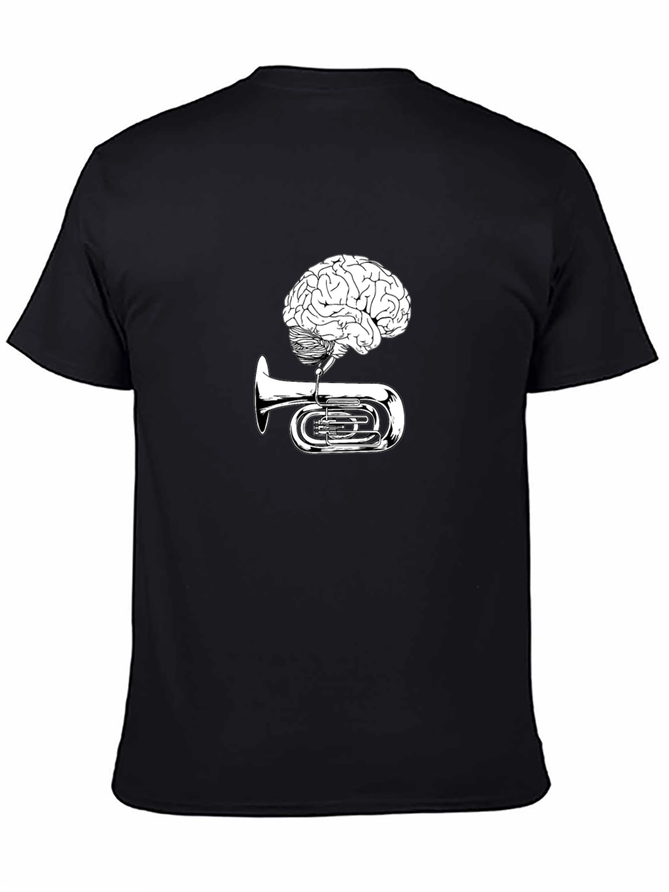 Brain Tuba Graphic Tee - Musical Mind T-Shirt