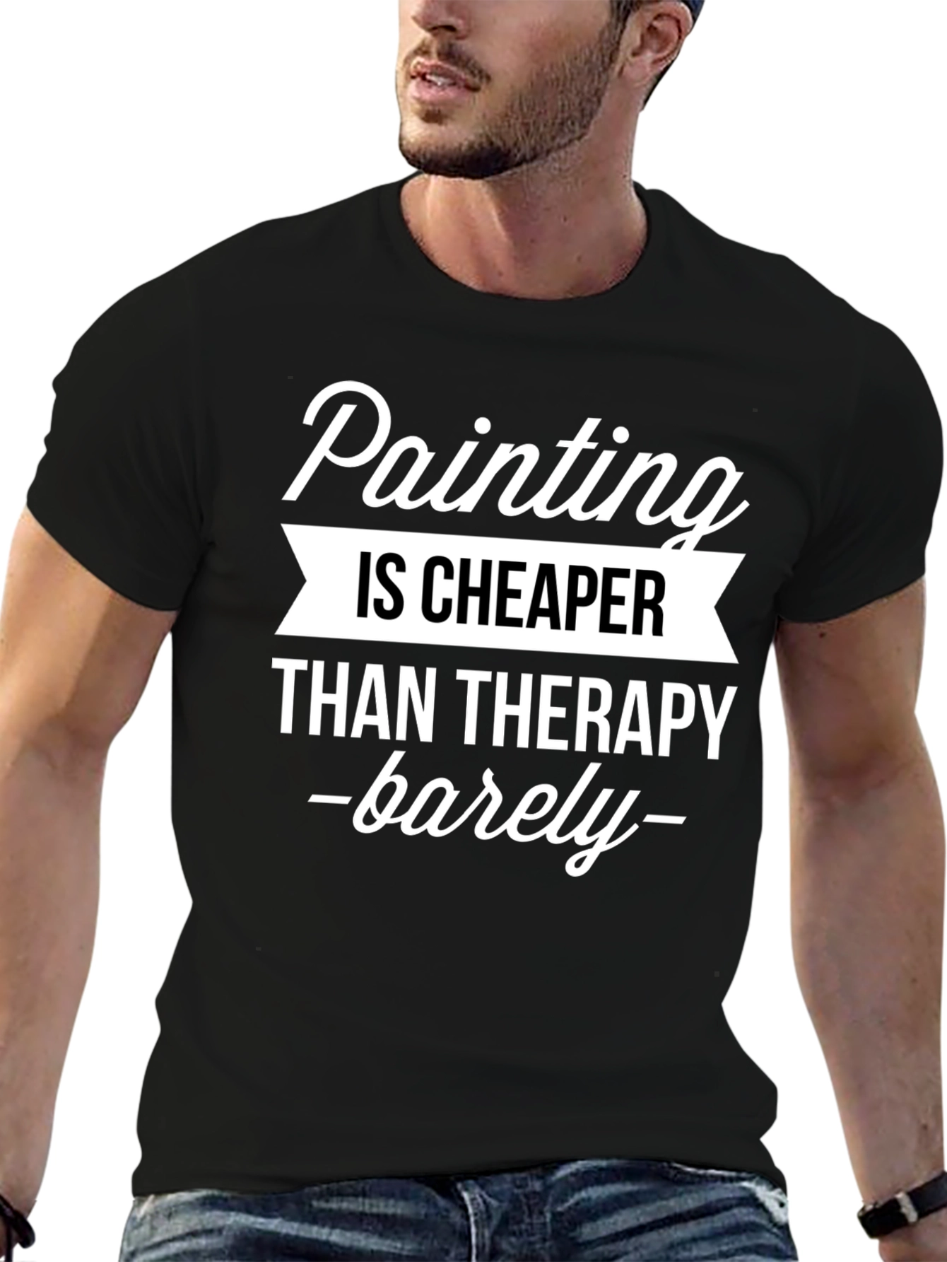Painting Cheaper Than Therapy Graphic T-Shirt
