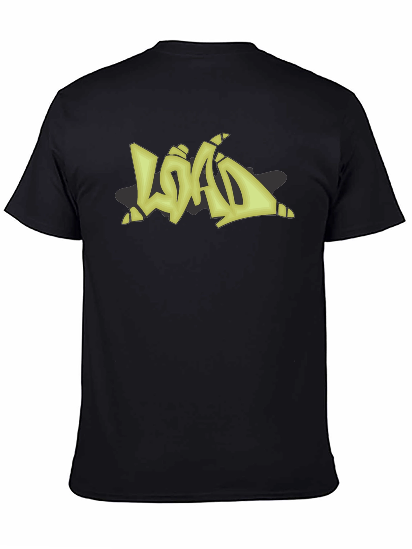 Graffiti Style LOAD Graphic Black T-Shirt