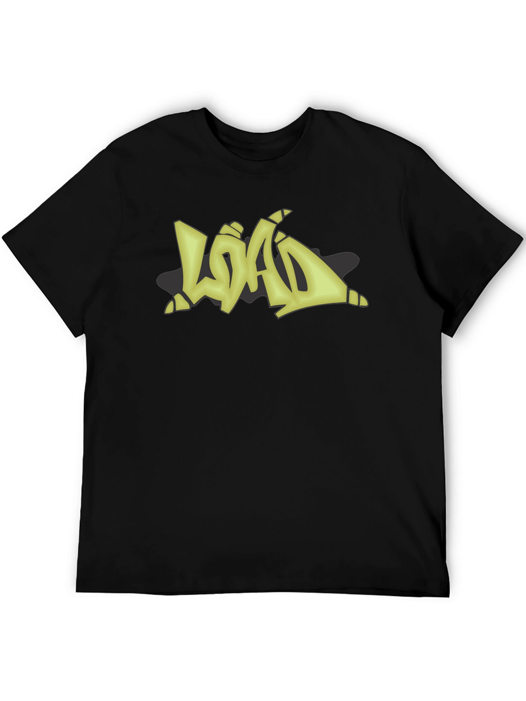 Graffiti Style LOAD Graphic Black T-Shirt