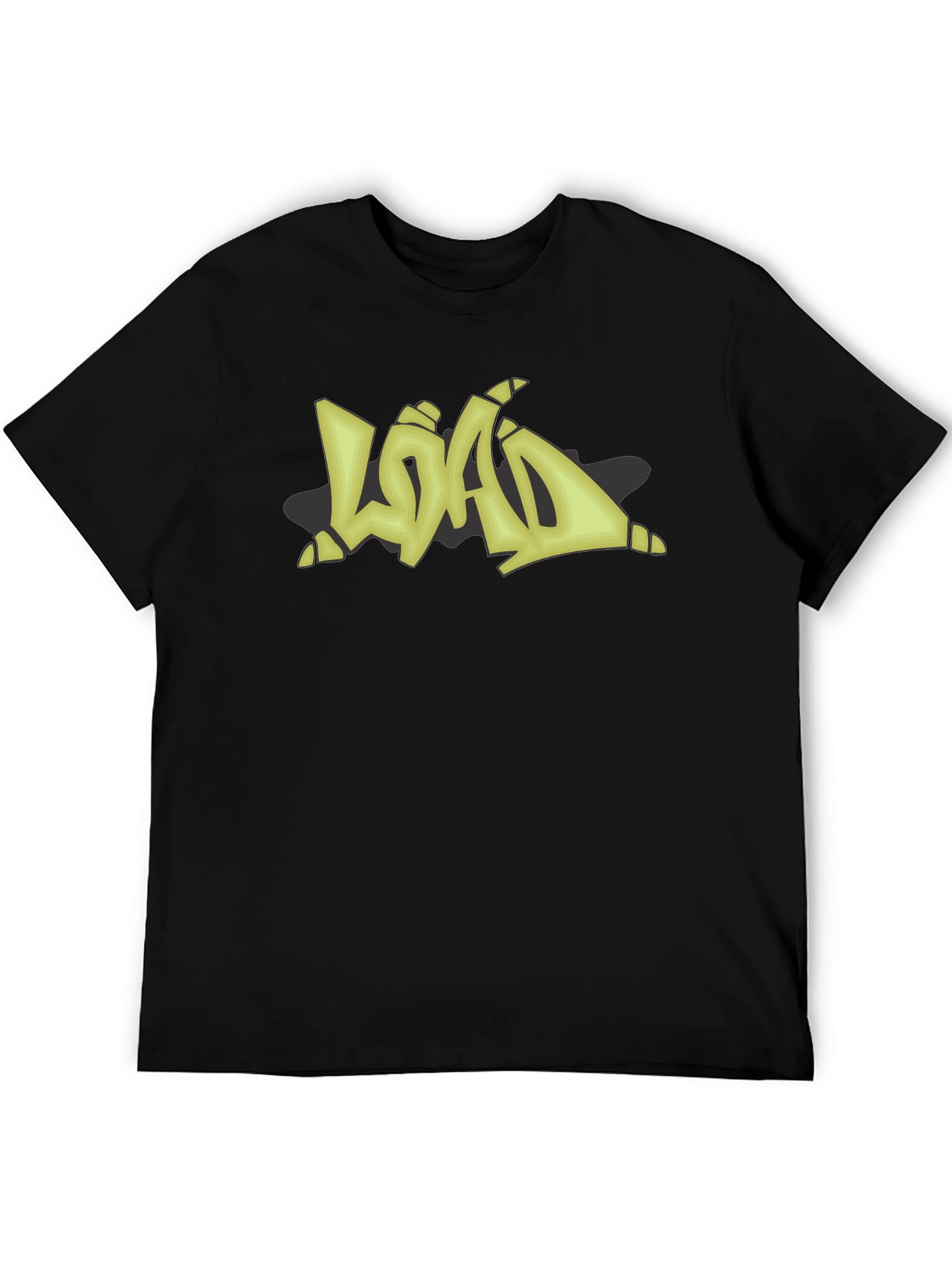 Graffiti Style LOAD Graphic Black T-Shirt