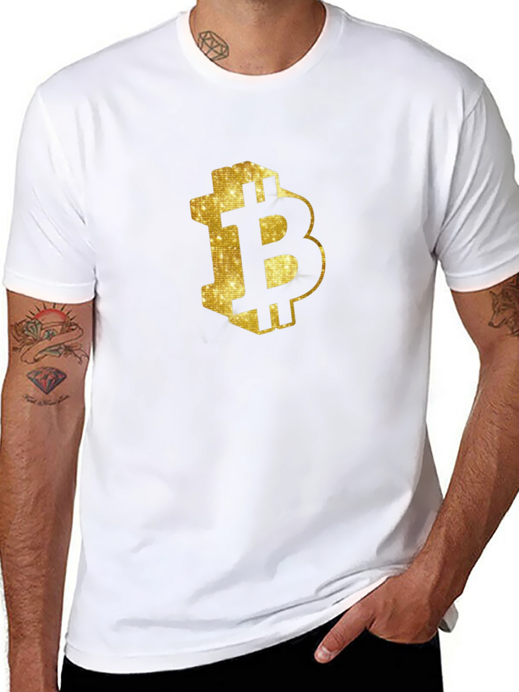 Bitcoin BTC Logo Black T-Shirt