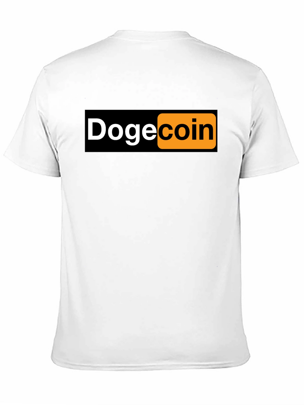 Dogecoin Parody T-Shirt - Black Novelty Tee