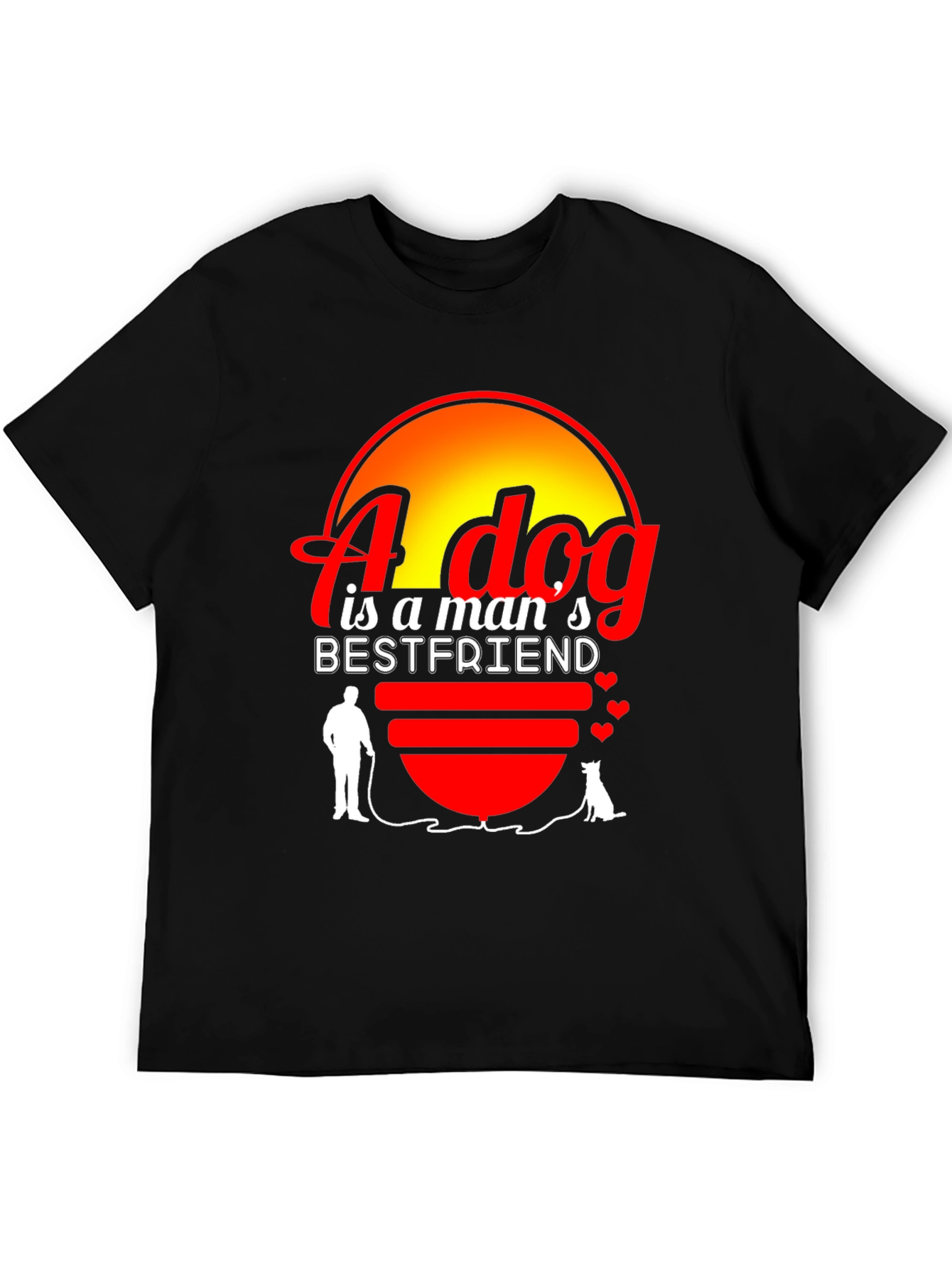 Dog Lover T-Shirt - A Dog is a Mans Best Friend
