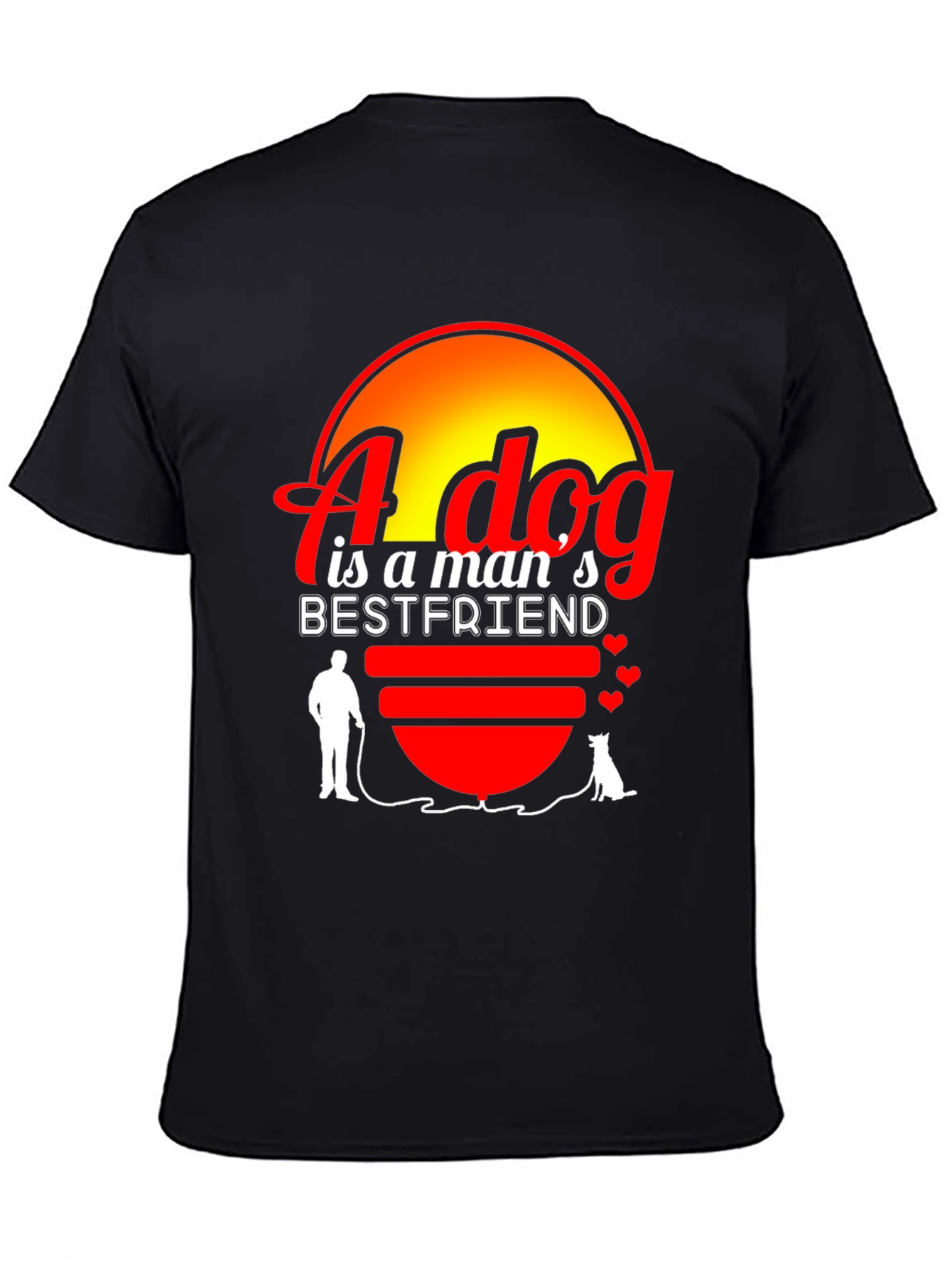 Dog Lover T-Shirt - A Dog is a Mans Best Friend
