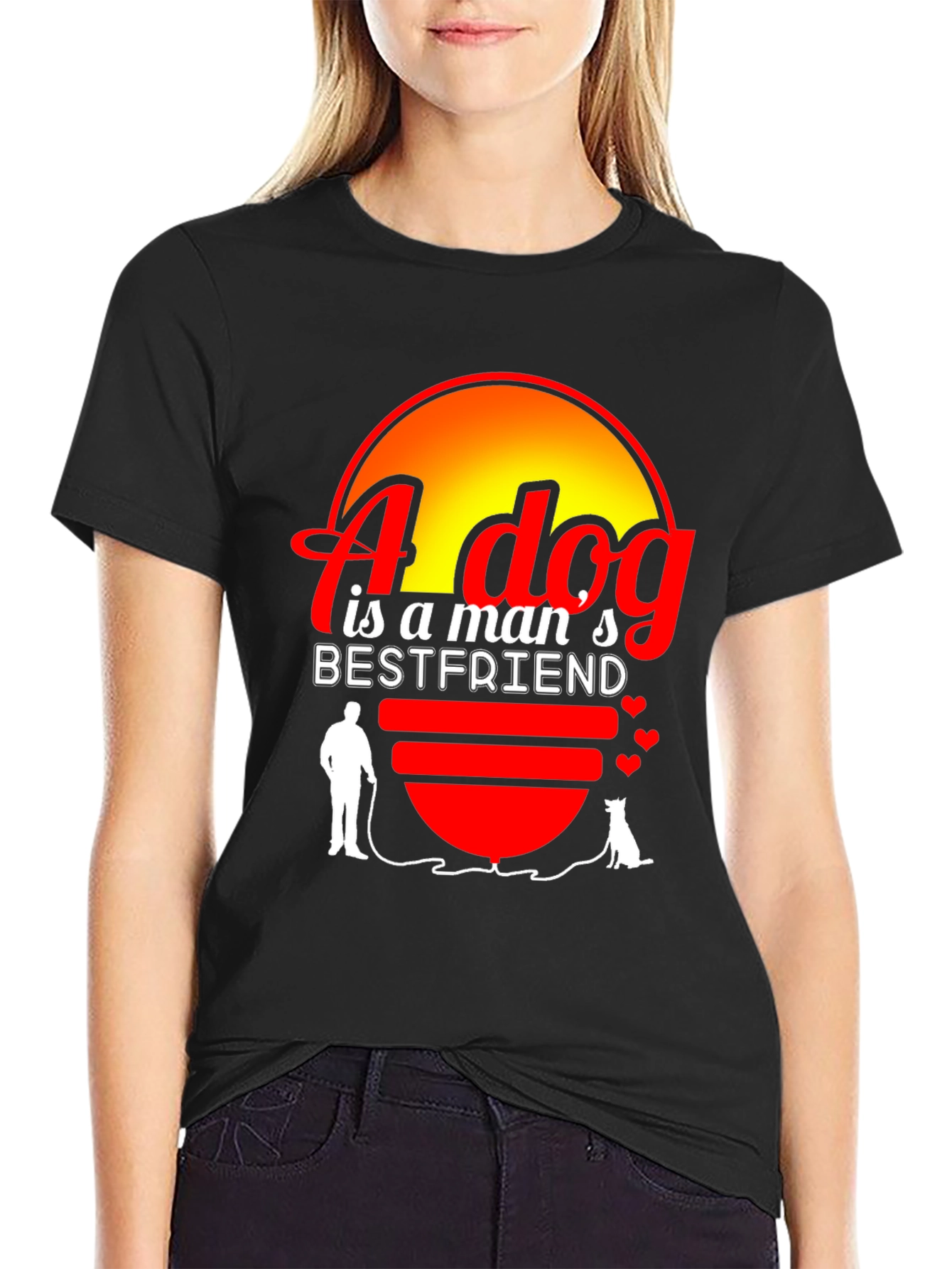 Dog Lover T-Shirt - A Dog is a Mans Best Friend
