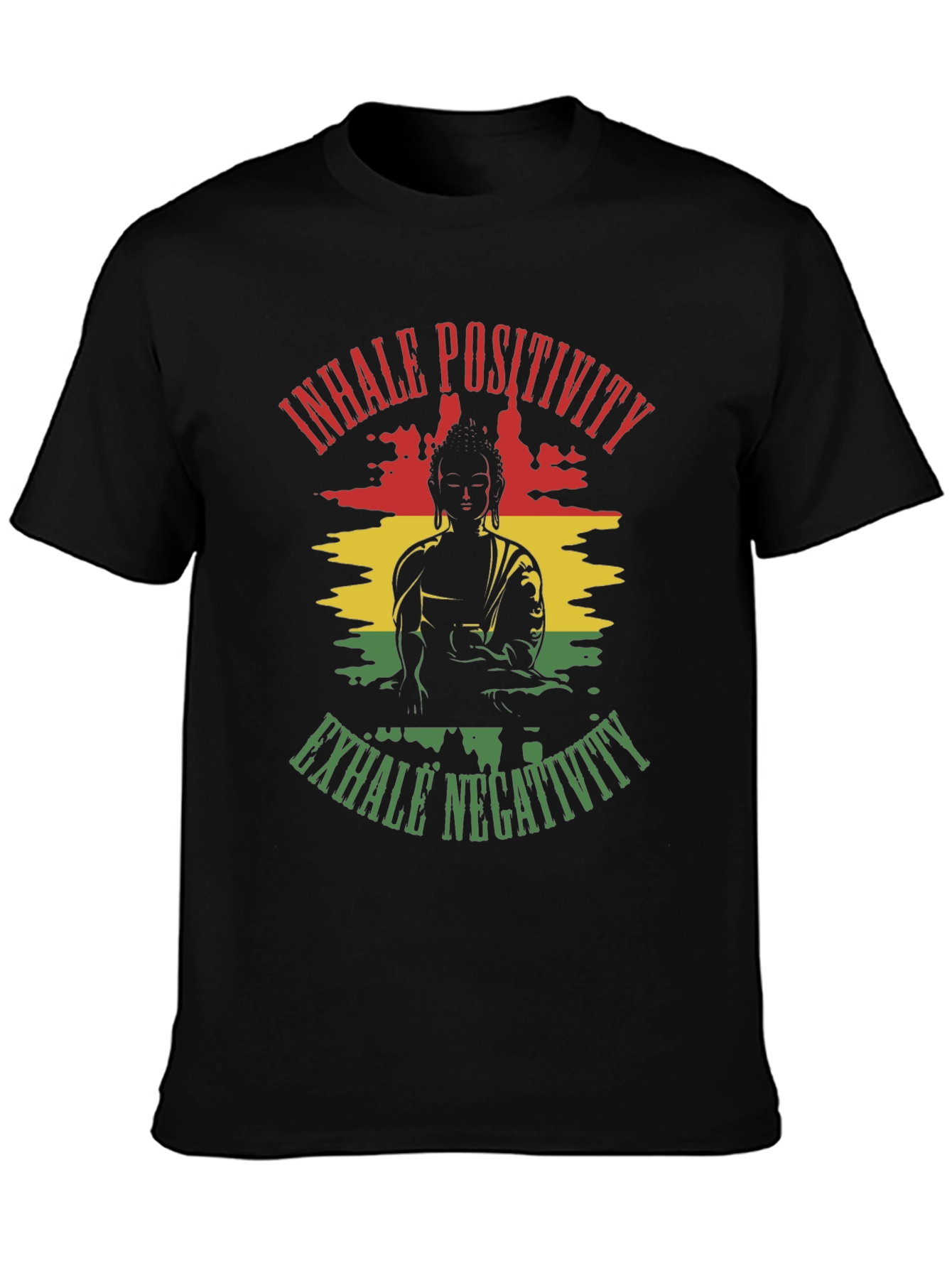 Inhale Positivity Buddha Graphic Tee
