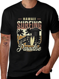 Hawaii Surfing Paradise Graphic Tee