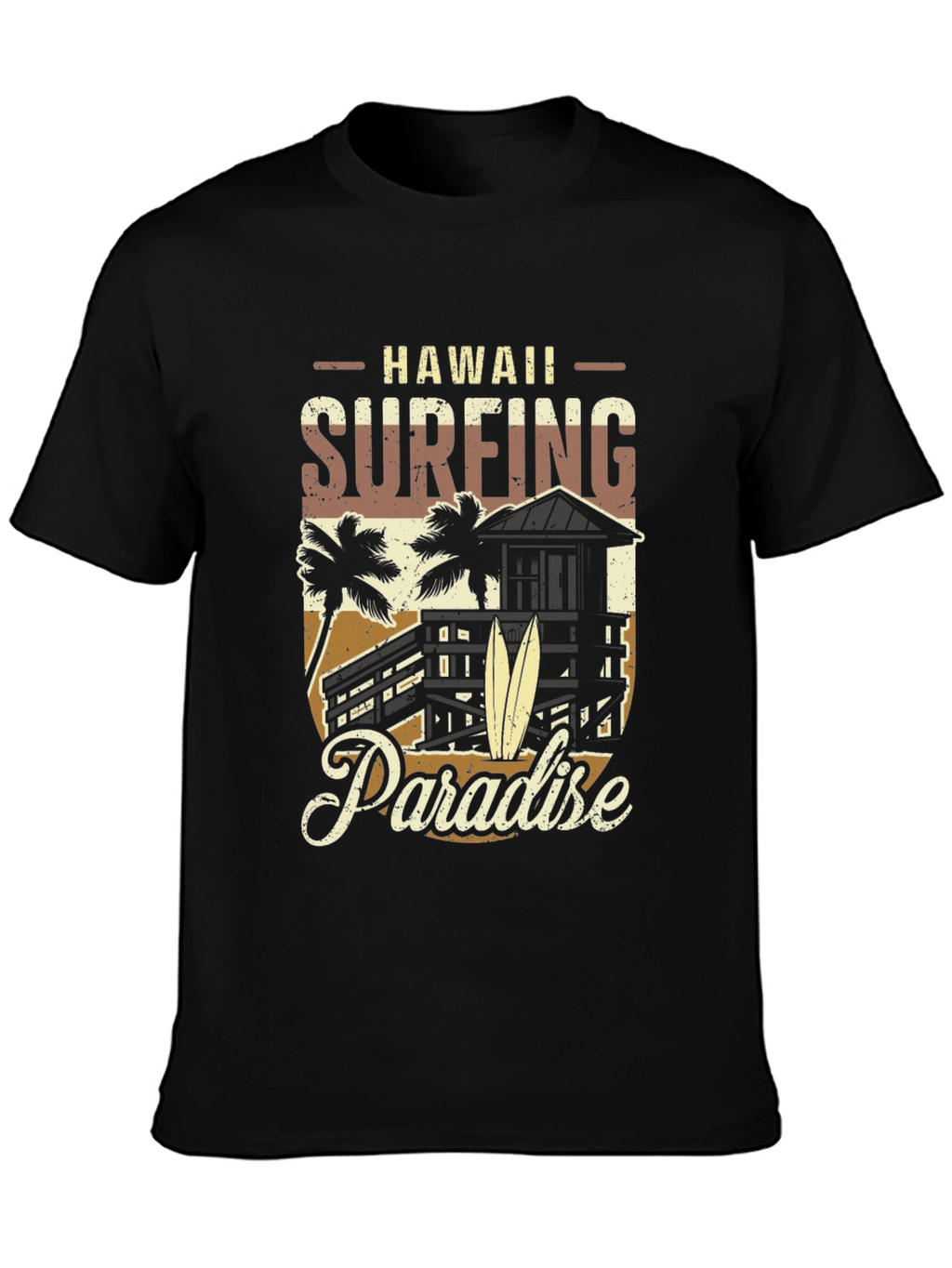 Hawaii Surfing Paradise Graphic Tee