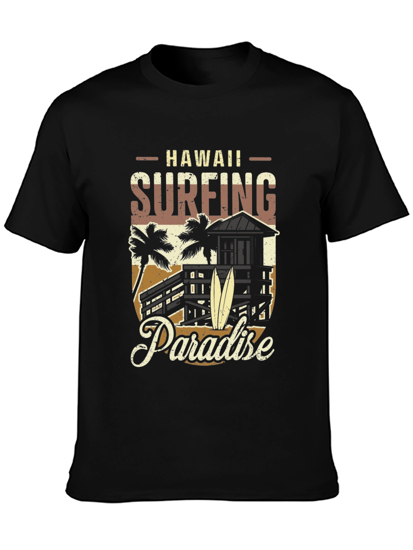 Hawaii Surfing Paradise Graphic Tee