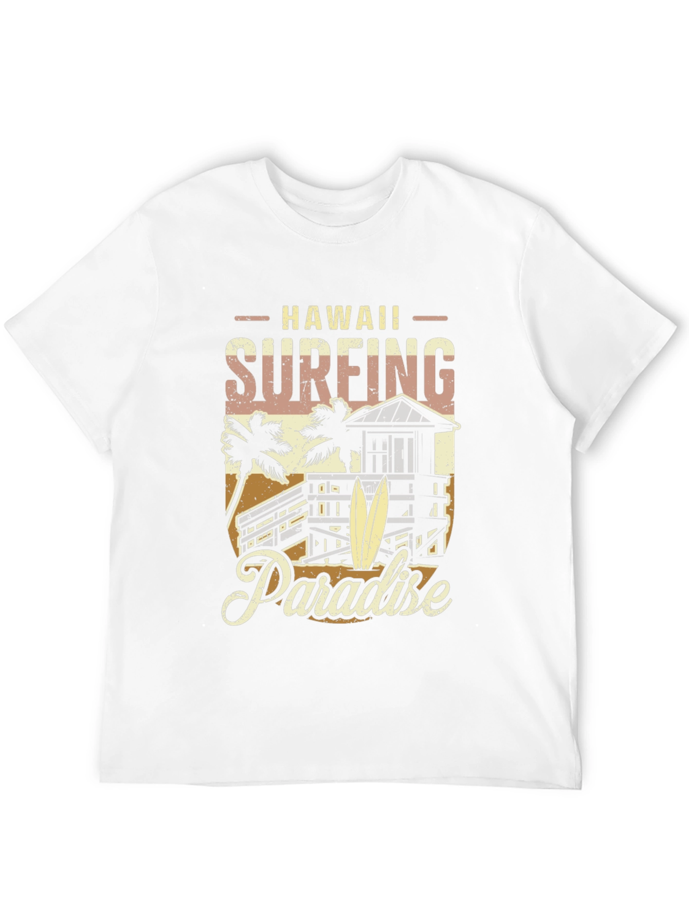 Hawaii Surfing Paradise Graphic Tee