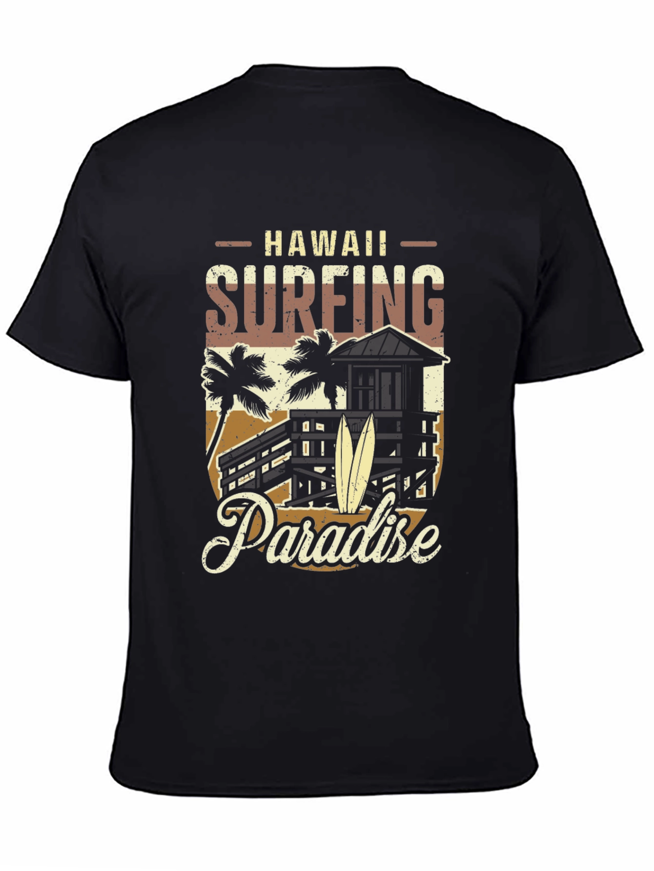 Hawaii Surfing Paradise Graphic Tee