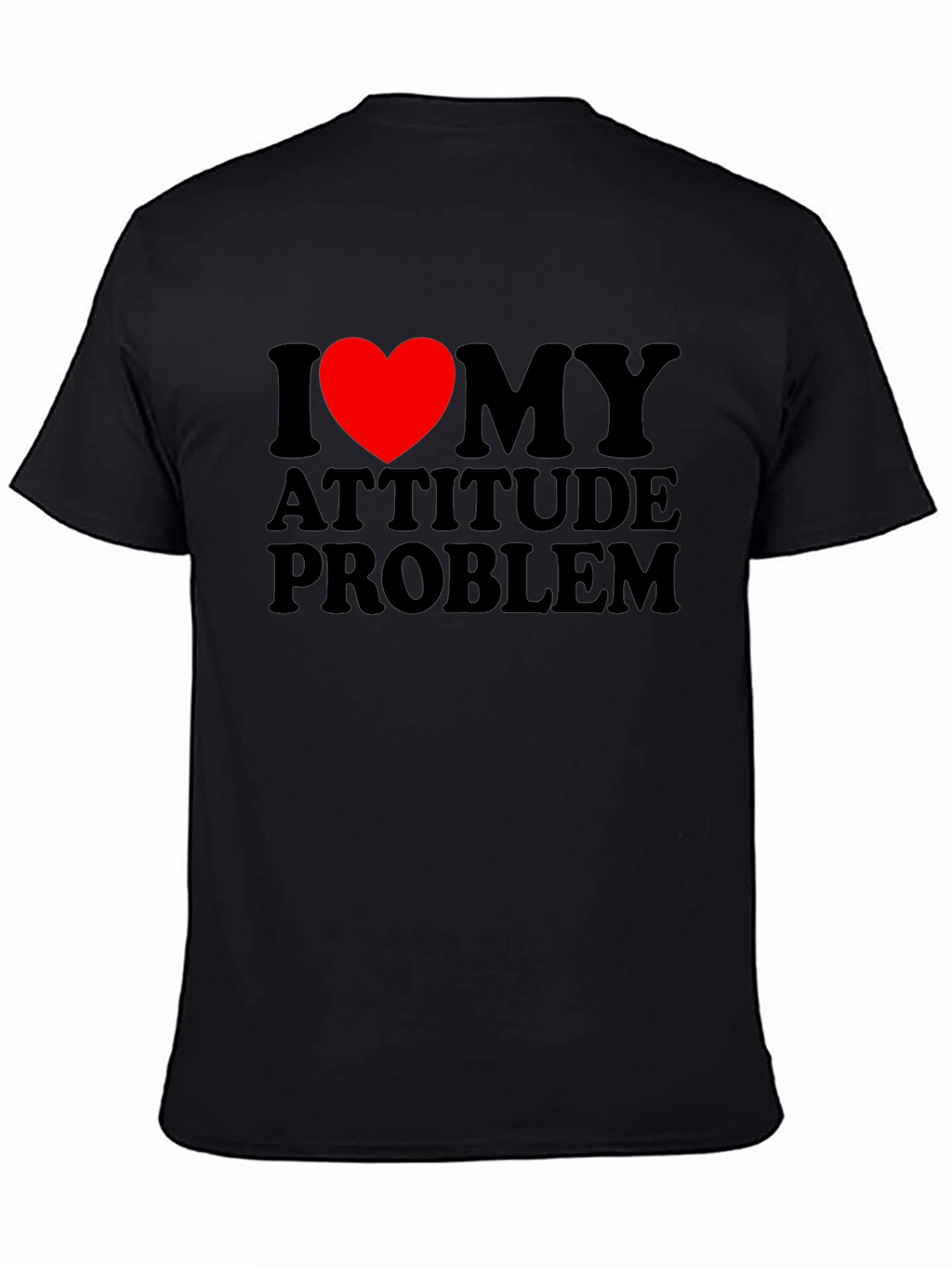 I Heart My Attitude Problem Novelty Graphic Tee