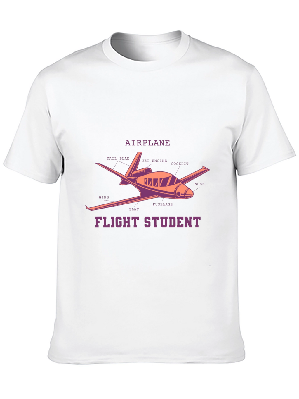 Flight Student Airplane Diagram T-Shirt