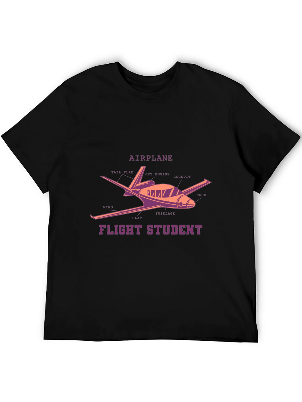 Flight Student Airplane Diagram T-Shirt