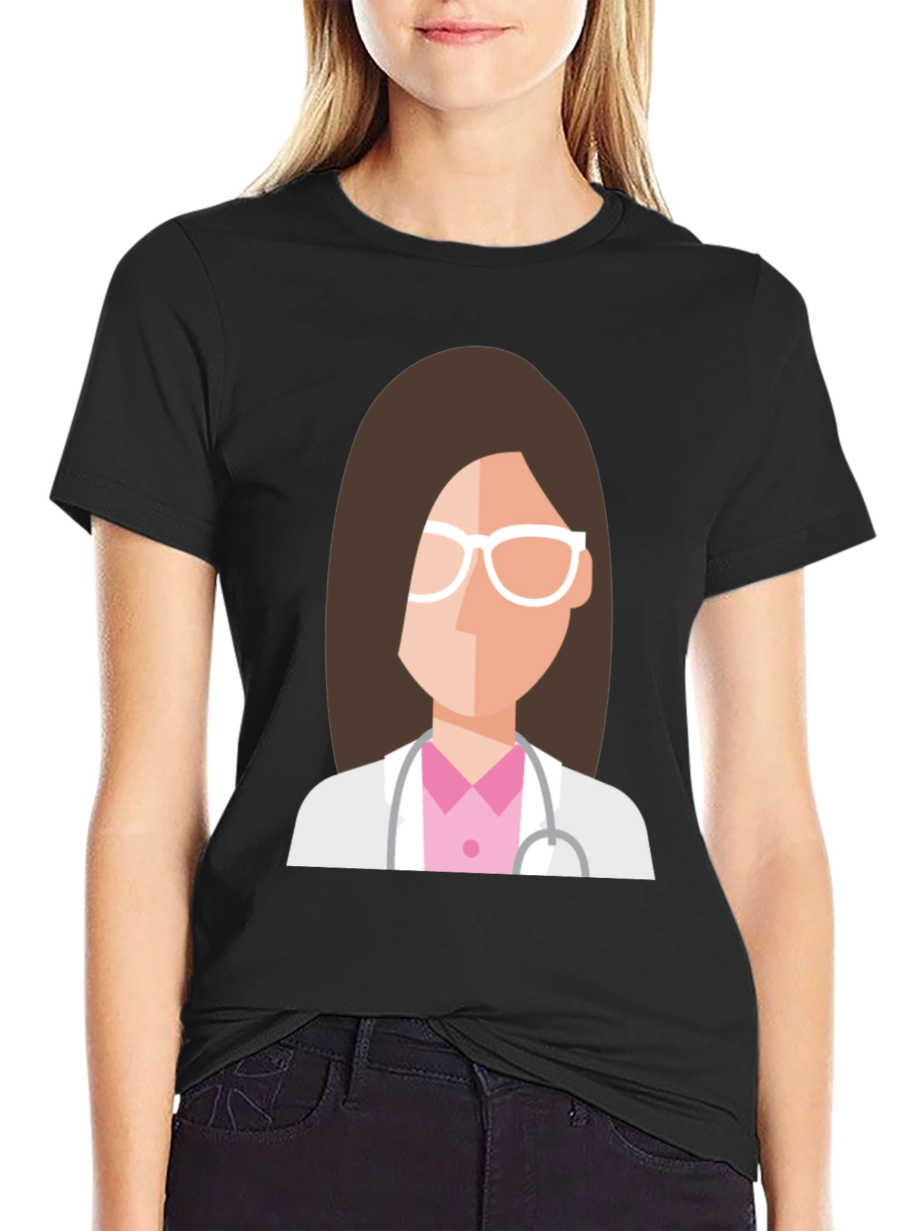 Doctor Graphic Tee - Unisex Black T-Shirt